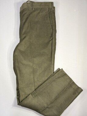 Vintage Scandia Woods Pants Men's 38 L Green Corduroy Classic Fit Chino